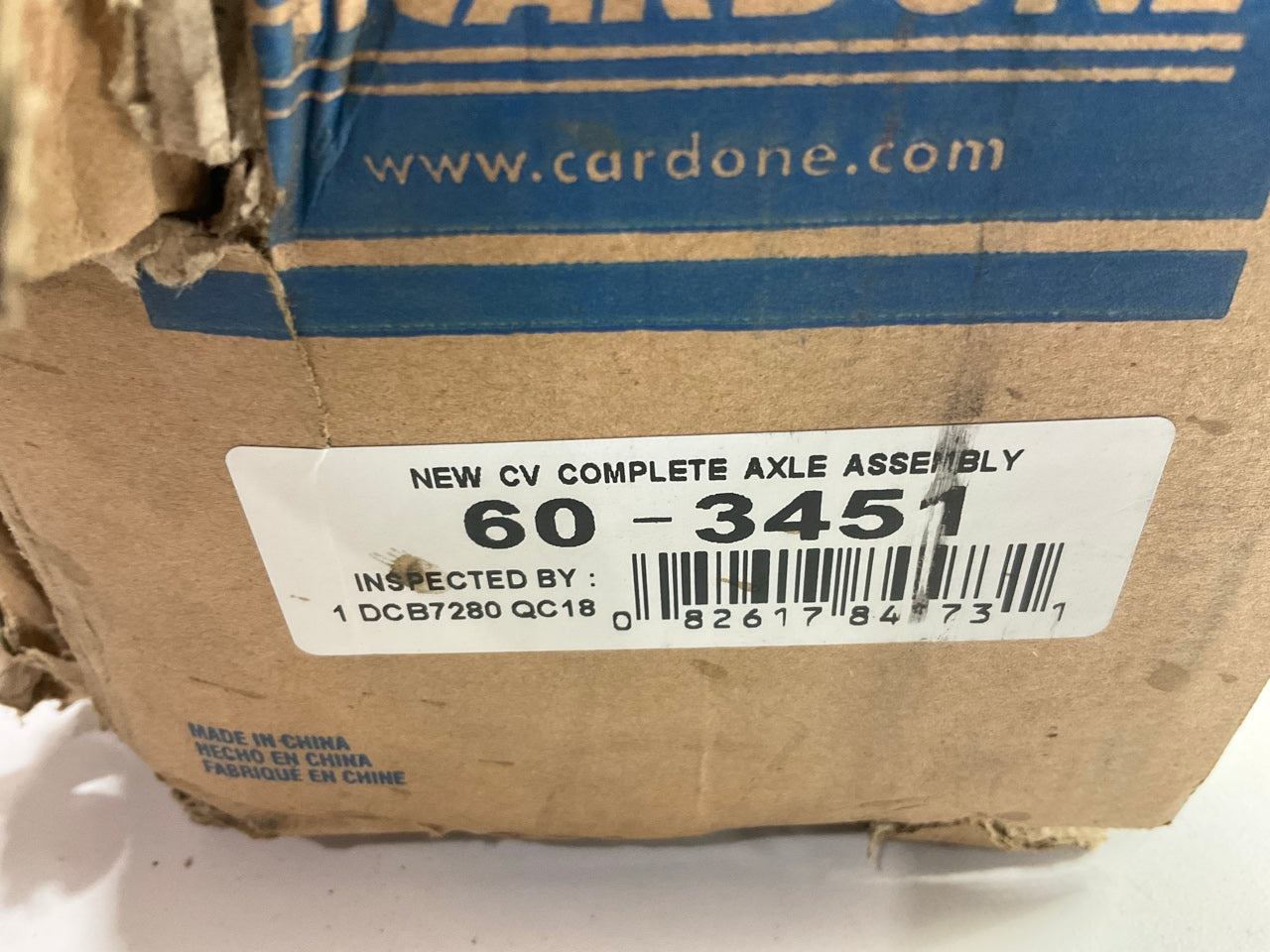 REMAN Cardone 60-3451 Front Left Cv Axle Manual Trans For 06-11 Attitude, Accent