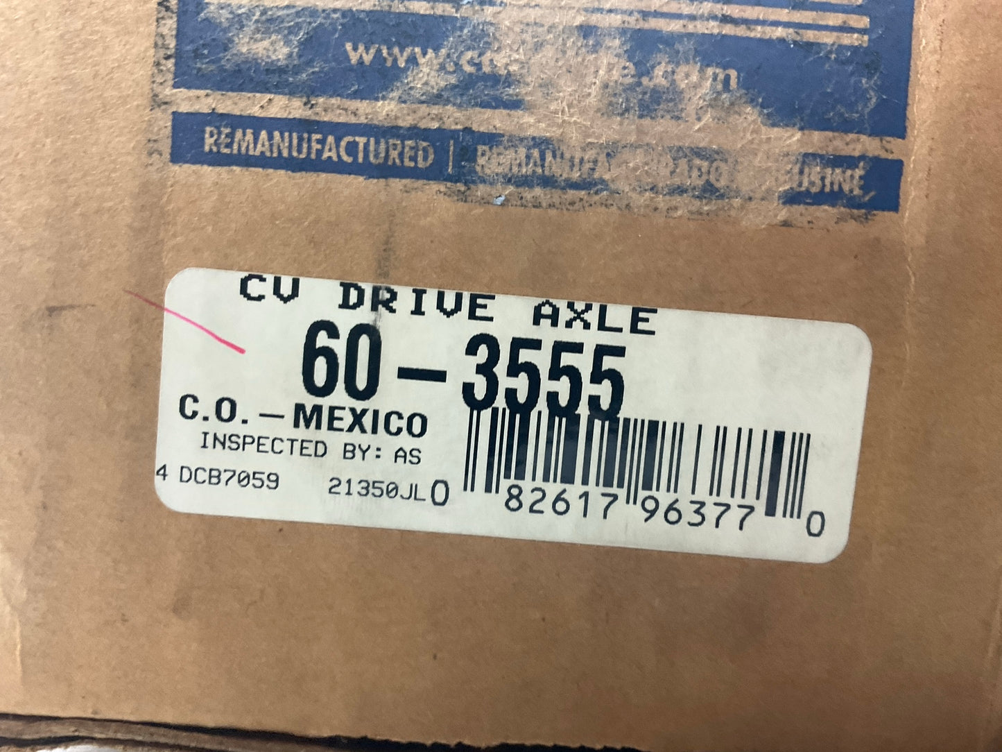 REMAN. Cardone 60-3555 Front Left CV Axle For 2007-2008 Chrysler Pacifica 4.0L