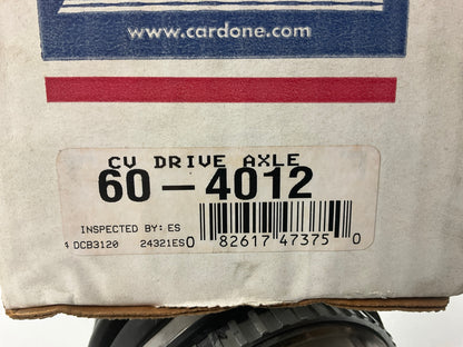 REMAN. Cardone 60-4012 Front Right CV Axle For 1989-1990 Acura Legend