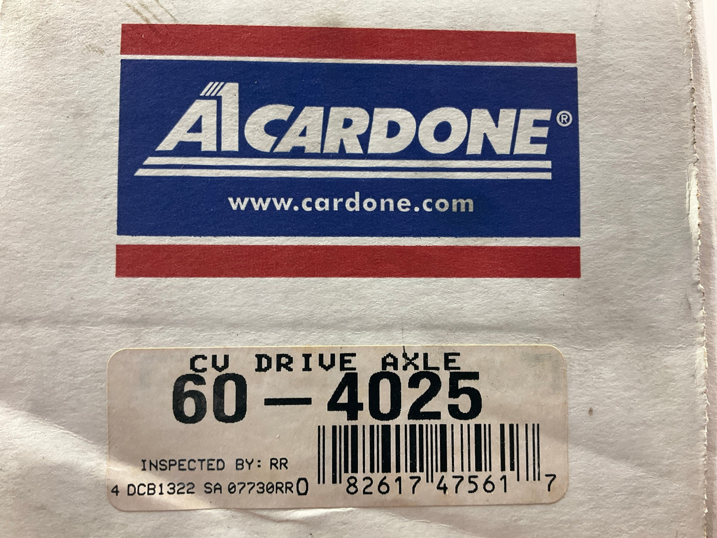 REMAN. Cardone 60-4025 Front Left CV Axle For 1986-1989 Acura Integra