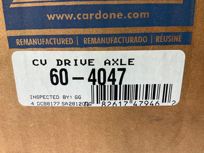 REMAN. Cardone 60-4047 Front Left CV Axle For 1984-1987 Honda Prelude AUTOMATIC