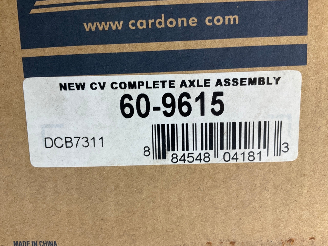 REMAN. Cardone 60-9615 Rear CV Axle Shaft For 2000-2006 BMW X5 W/ AUTO TRANS