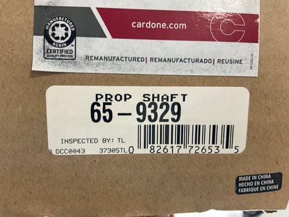 Cardone 65-9329 Front Driveshaft Prop Shaft - 2002-2005 Chevy Trailblazer 4WD
