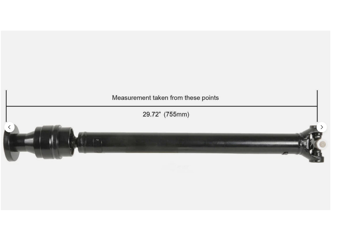 Cardone 65-9329 Front Driveshaft Prop Shaft - 2002-2005 Chevy Trailblazer 4WD