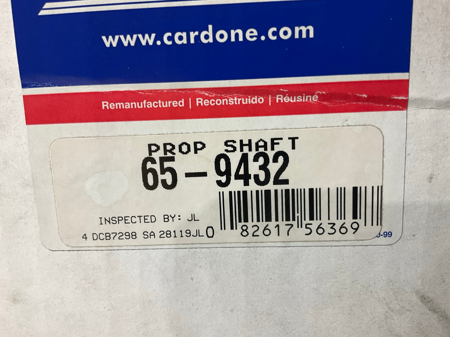 Cardone 65-9432 Rear Driveshaft - 1986 Ford Ranger 4WD 5-Speed Manual Trans