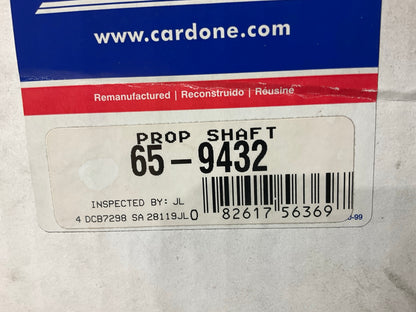 Cardone 65-9432 Rear Driveshaft - 1986 Ford Ranger 4WD 5-Speed Manual Trans