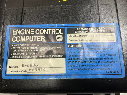 REMAN. Cardone 72-6096 Engine Control Module For 1987-1989 Dodge Colt 1.5L-L4