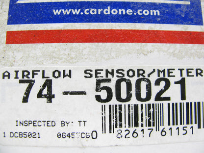 Mass Air Flow Sensor Cardone 74-50021 Reman