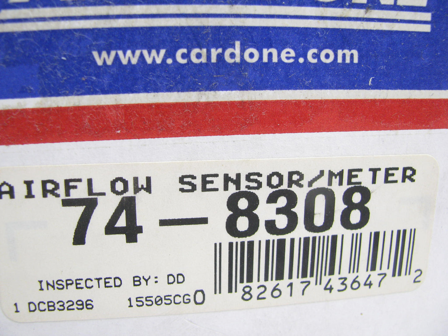 REMAN. Cardone 74-8308 MAF Mass Air Flow Sensor