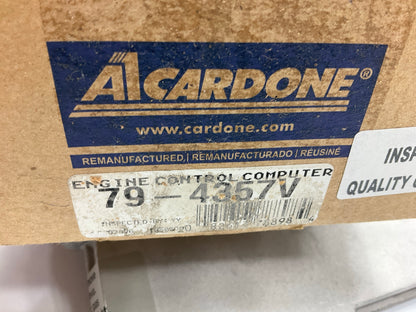 REMAN. Cardone 79-4357V Engine Control Module For 2002 Jeep Grand Cherokee 4.0L