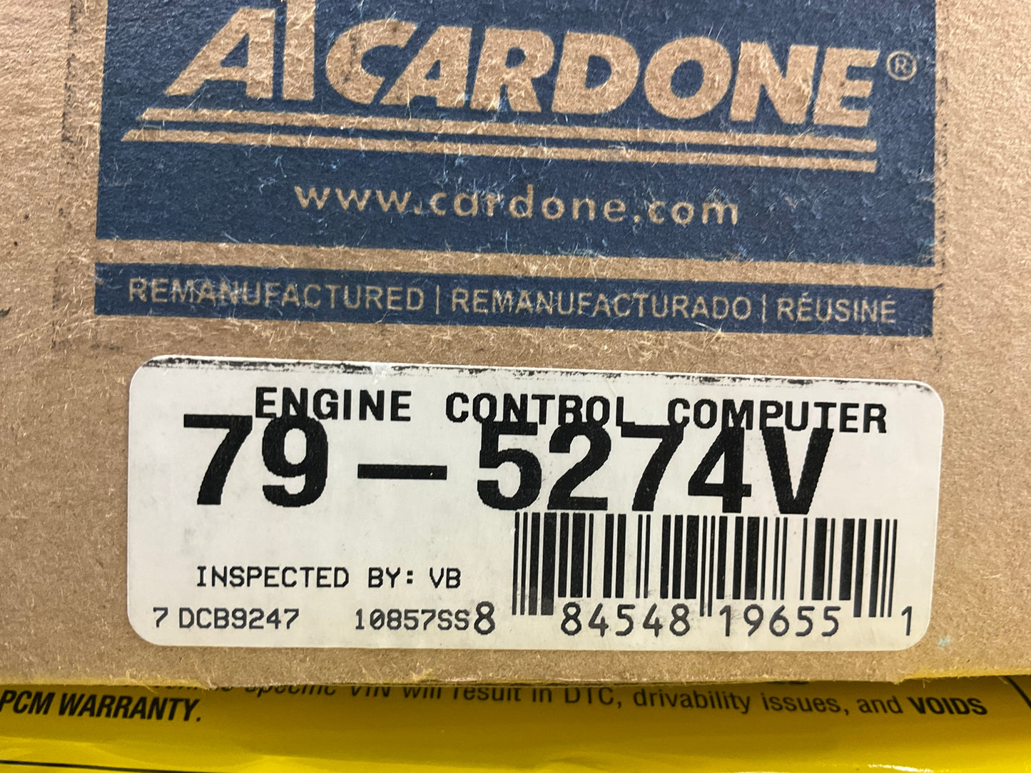 Cardone 79-5274V Engine Computer Control Module ECM For 07 Charger, Magnum  5.7L