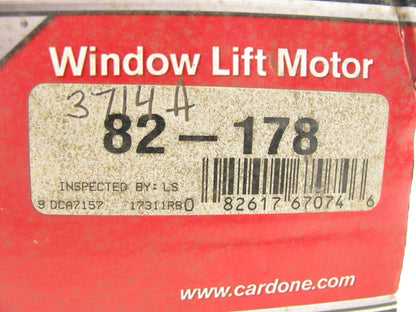 REMAN. Cardone 82-178 Power Window Motor - Front / Rear Left