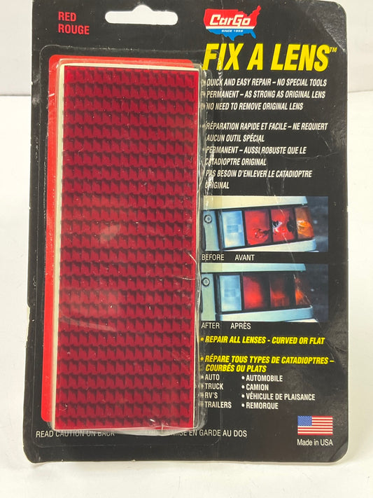 Cargo 19494 RED Tail Light Lamp Lens Repair Tape - Works On Flat Or Curved Lens