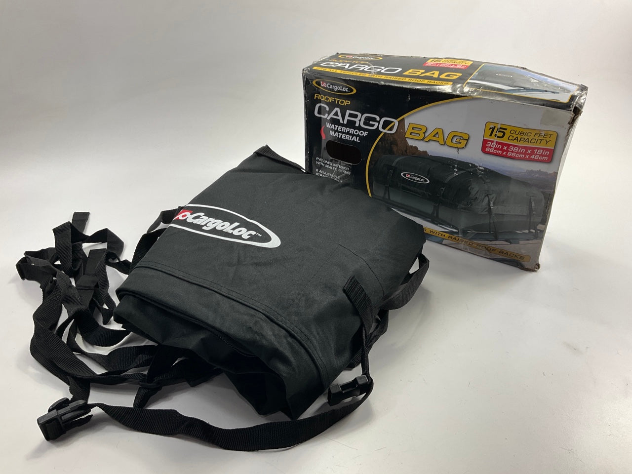 NEW, OPEN BOX Cargoloc 32424  Roof Top Waterproof Cargo Bag - 38'' X 38'' X 18''