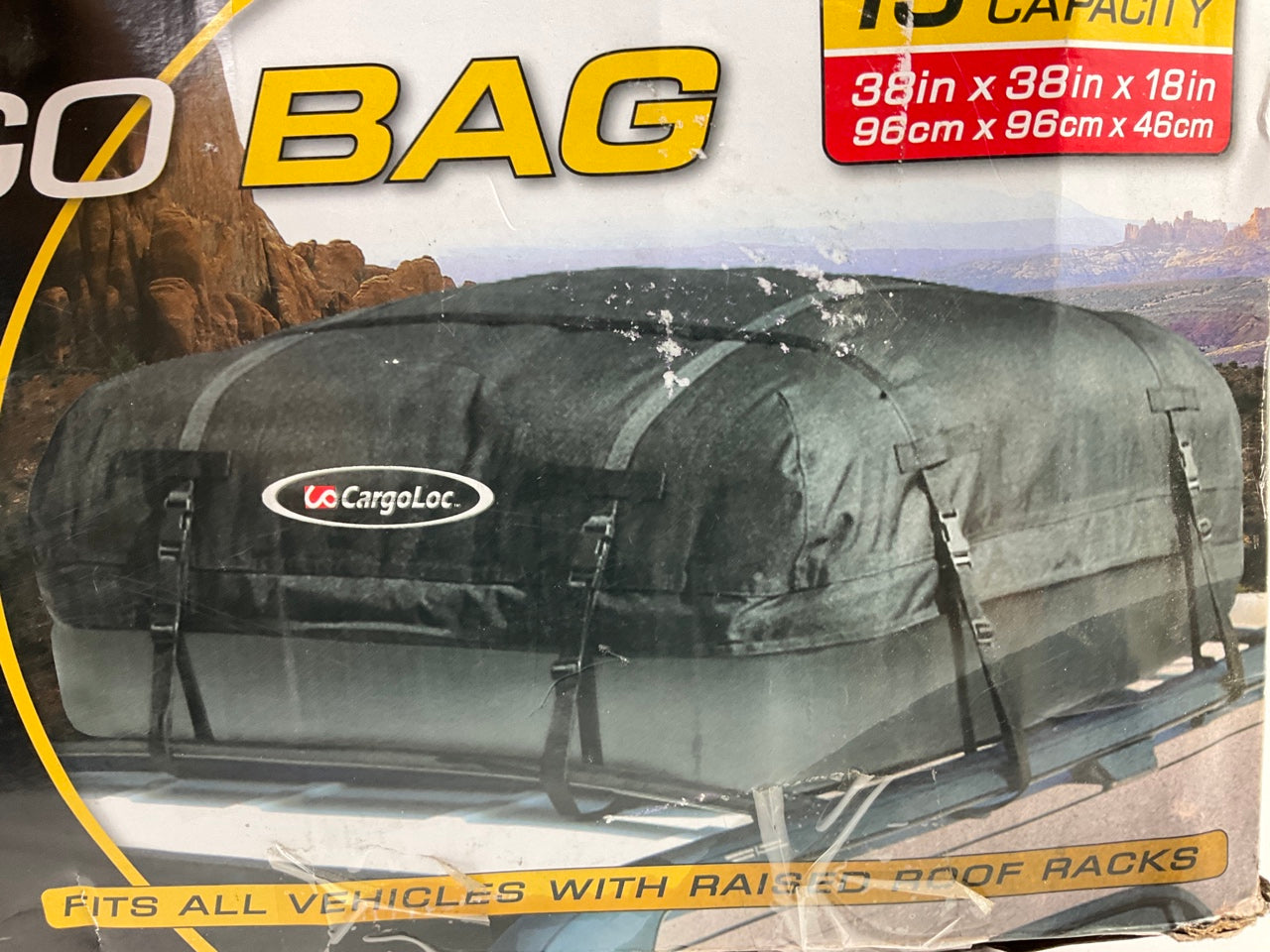 NEW, OPEN BOX Cargoloc 32424  Roof Top Waterproof Cargo Bag - 38'' X 38'' X 18''