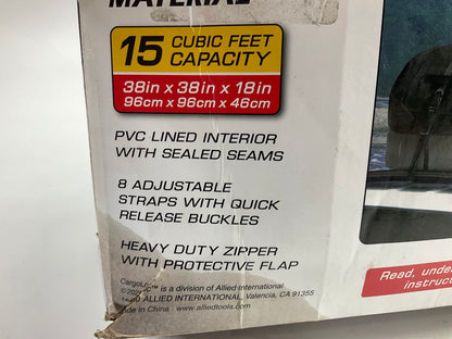 NEW, OPEN BOX Cargoloc 32424  Roof Top Waterproof Cargo Bag - 38'' X 38'' X 18''