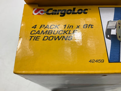 4 / Pack - CargoLoc 42459 6 Feet Cambuckle Tie Down Straps, 300 Lbs Limit