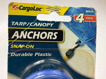Cargoloc 82472 Tie Down Snap On Tarp / Canopy Anchors, 4 Pack