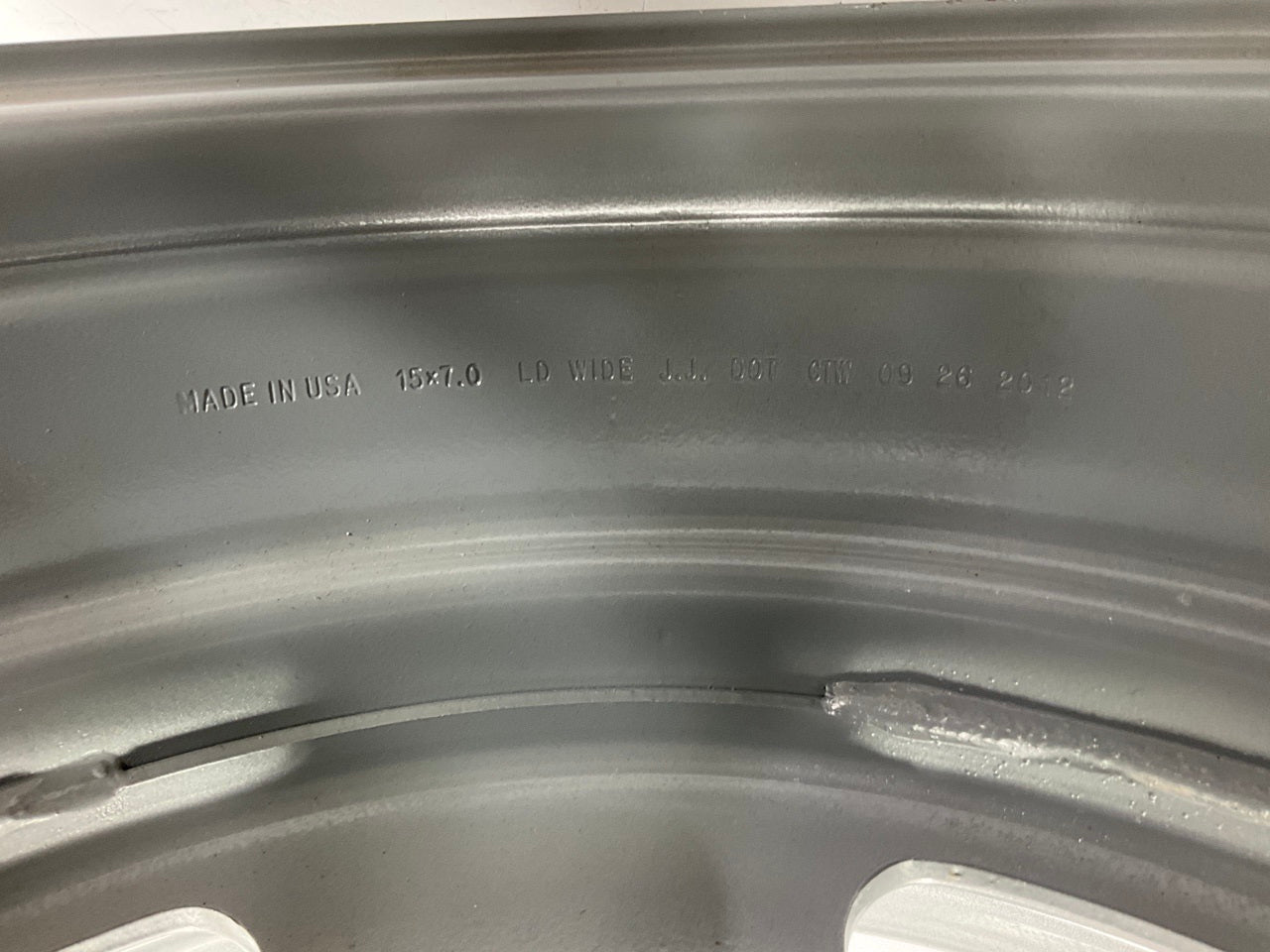 Carlisle 144-5753P 15''x7'' Steel Wheel, 5x5'' & 5x5.5'' Bolt Pattern