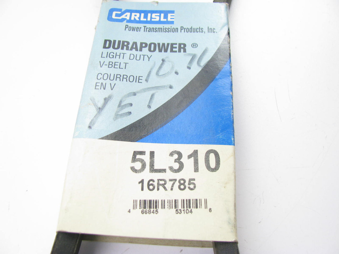 Carlisle 5L310 Lawn & Garden Power Equipment Accessory Drive Belt - 5/8'' X 31''