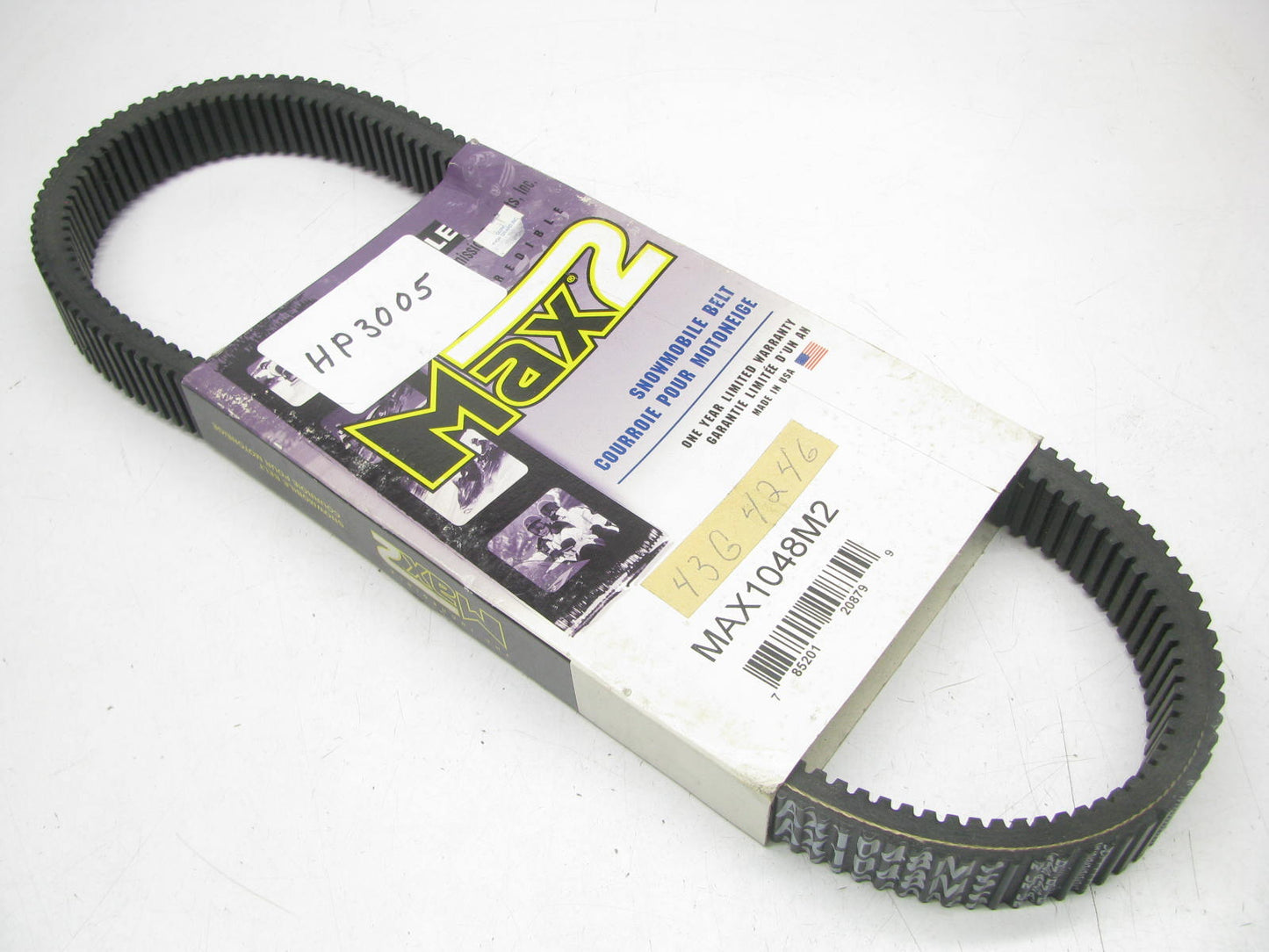 Carlisle MAX1048M2 Performance Snowmobile CVT Belt - 1.438'' X 42.63''