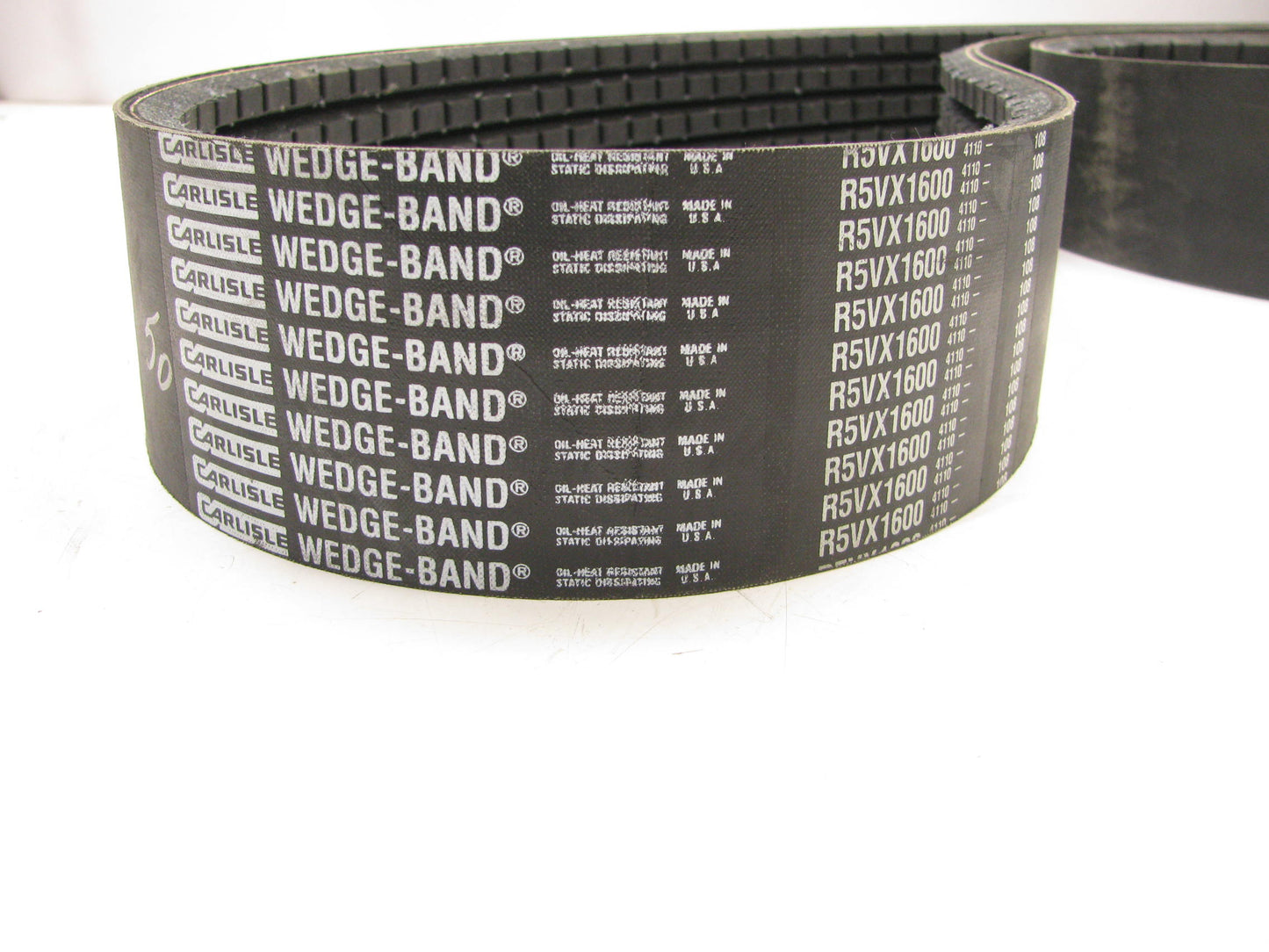 Carlisle R5VX1600 Industrial Banded Cogged Drive Belt - 5/8'' X 160'' - 5 Bands