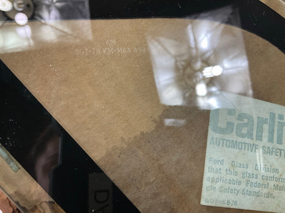 NOS - OEM Carlite Q5384 Left Quarter Glass 1975-1976 Ford Granada 2-Door Ghia