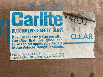 NOS - OEM Carlite V4831 Front Right Vent Window Glass 1973-79 F-250 F-350 Bronco