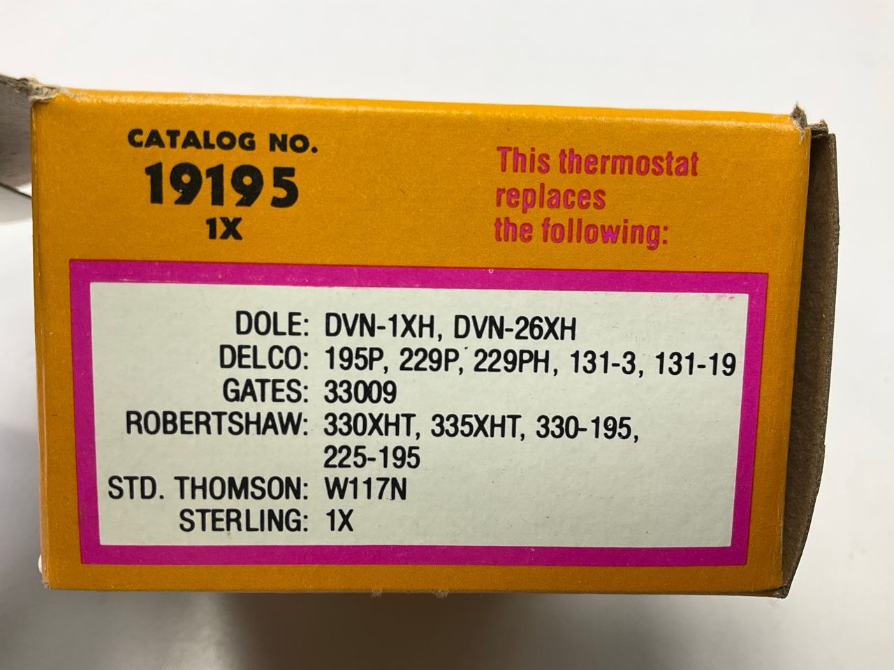 Carol 19195 Engine Coolant Thermostat For 67-91 Pontiac Firebird - 195 Degree
