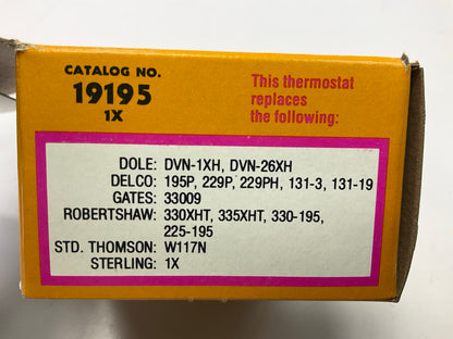 Carol 19195 Engine Coolant Thermostat For 87-05 Jeep Wrangler - 195 Degree