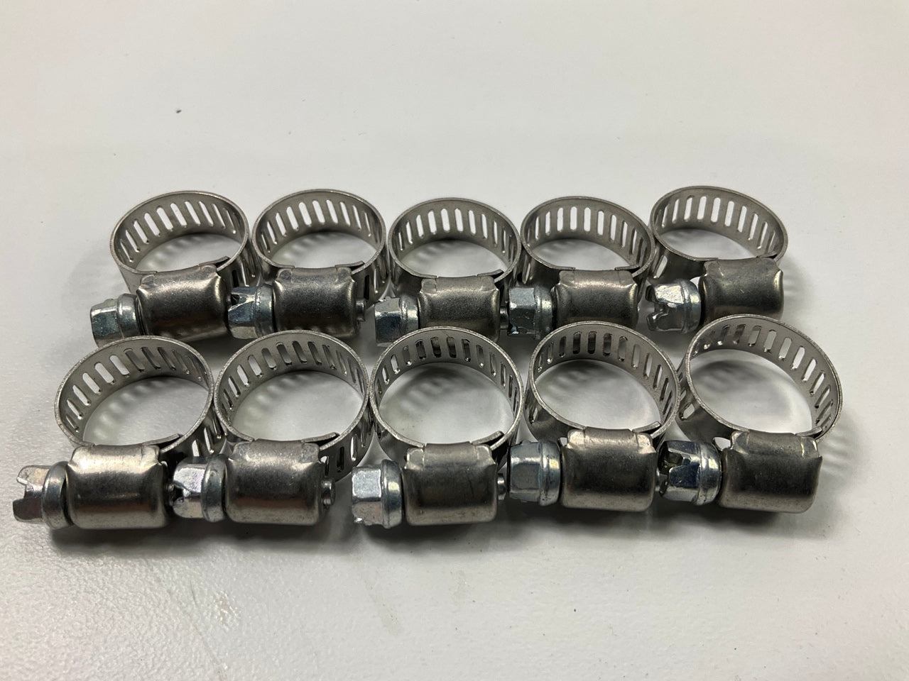 (10) Carquest 1002CHC Hose Clamps - Clamping Range Diameter: 1/4''-5/8''