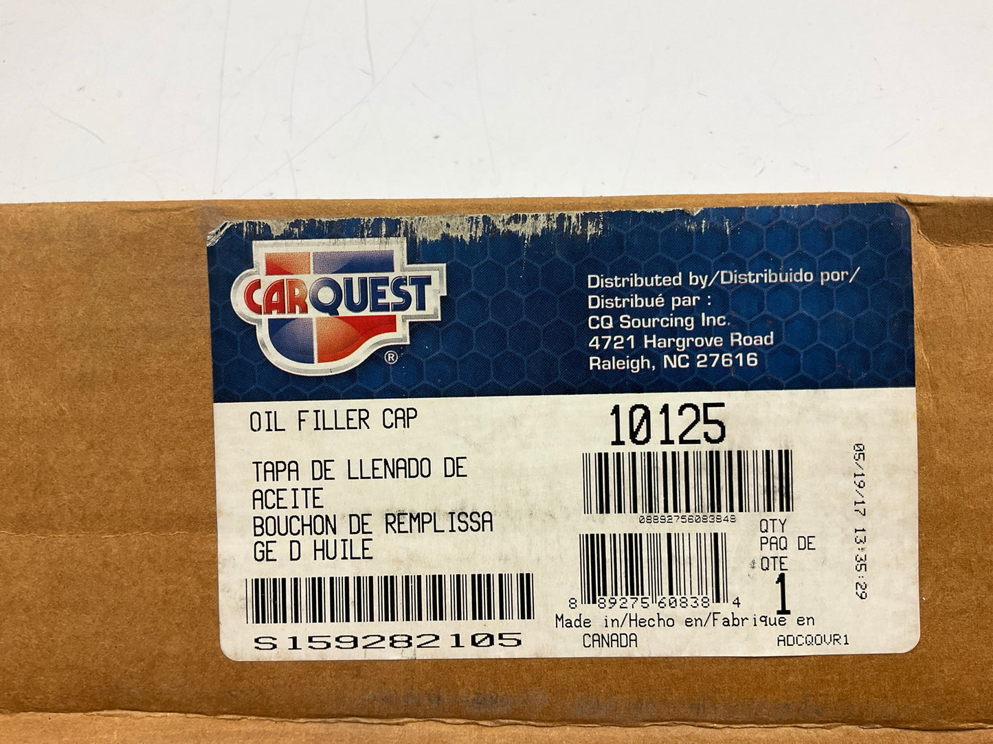 Carquest 10125 Engine Oil Filler Cap