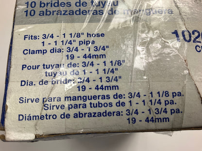 (x9) Carquest 1020CHC Hose Clamps 3/4'' - 1-1/8'' Hose, 1 - 1-1/4'' Pipe