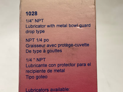 Carquest 1028 Air Tool Lubricator, 1/4'' NPT, 150 PSI 16 SCFM Max