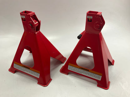 Carquest 6 Ton Heavy Duty Steel Jack Stands Pair Ratchet Type 15.75''-24'' Height