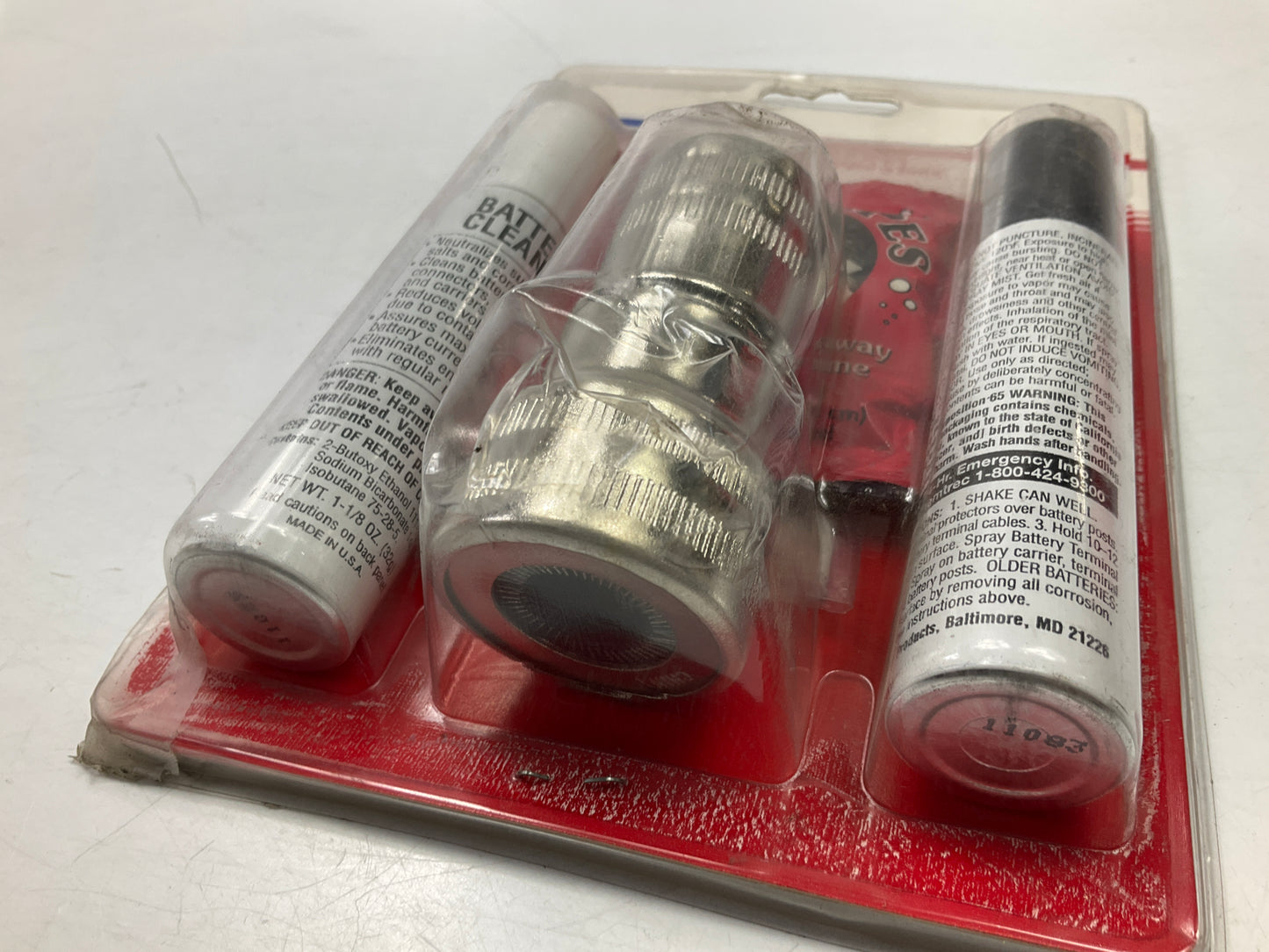 Carquest Battery Terminal Protection Kit: Cleaner Brush Tool, Grease & Spray