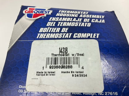 Carquest 14318 Integrated Engine Coolant Thermostat Housing - 180 Degree