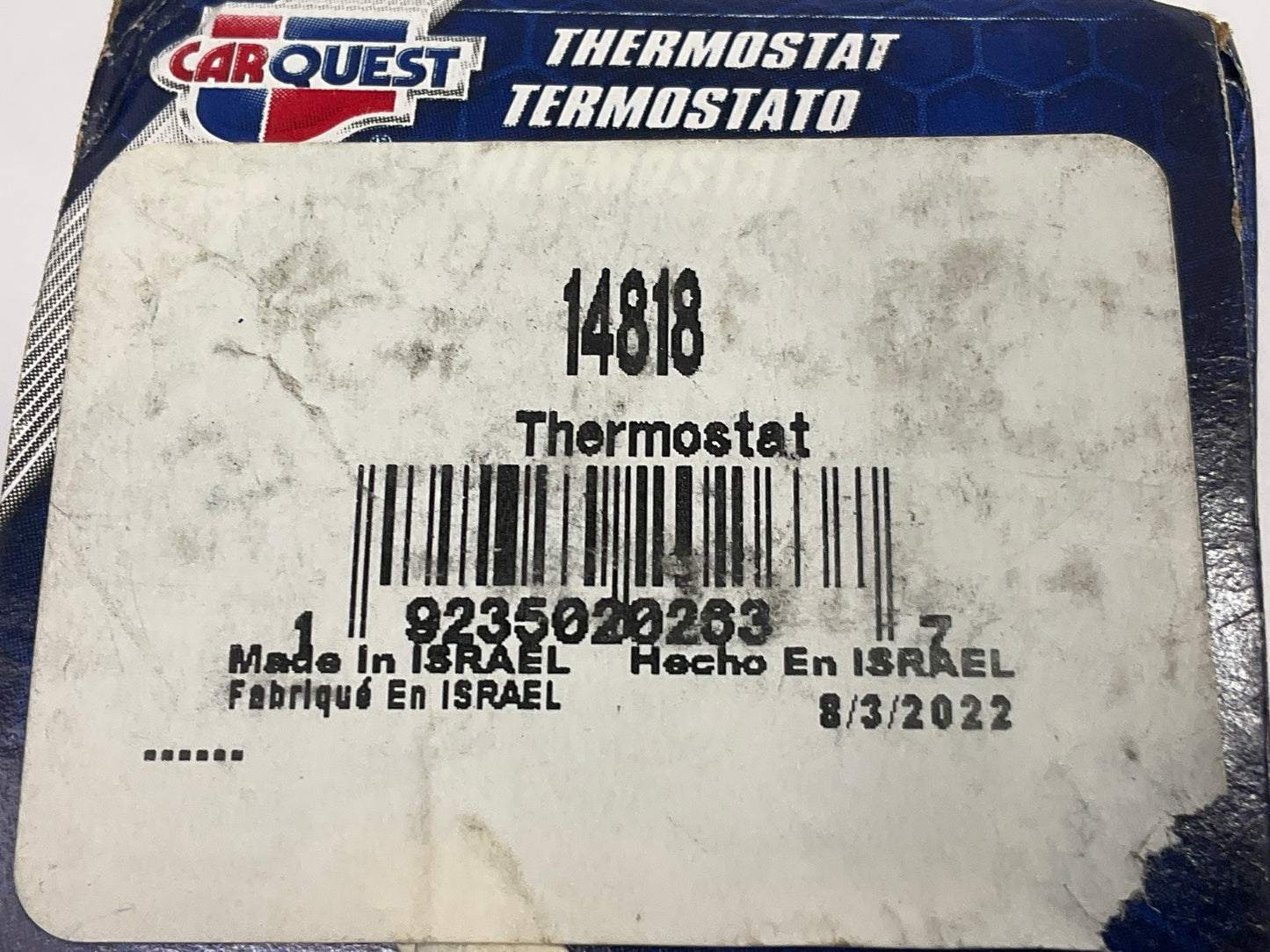 Carquest 14818 Engine Coolant Thermostat, 180 Degree
