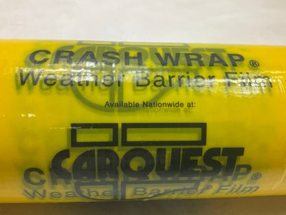 Carquest 15100 Crashwrap Yellow Weather Barrier Film Roll 30''x 200 Feet, 1 Roll