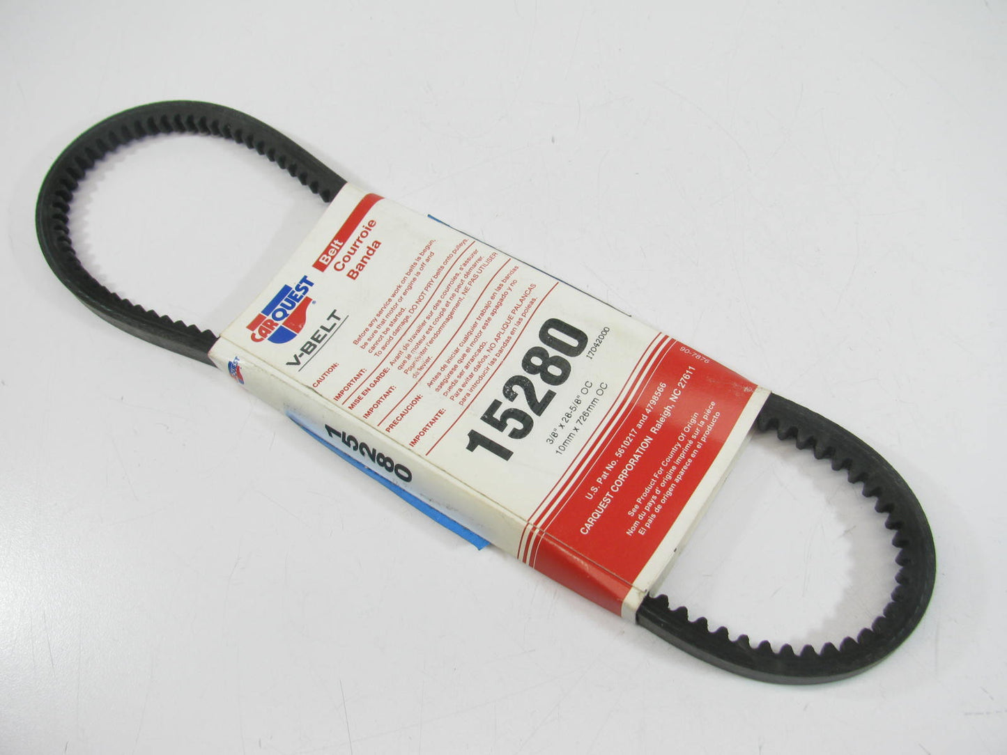 Carquest 15280 Accessory Drive Belt - 0.44'' X 28.00'' - 36 Degree