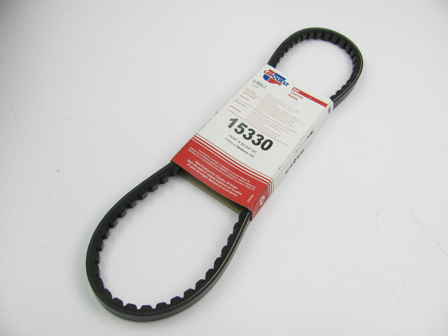 Carquest 15330 Accessory Drive Belt - 0.44'' X 33.00'' - 36 Degree