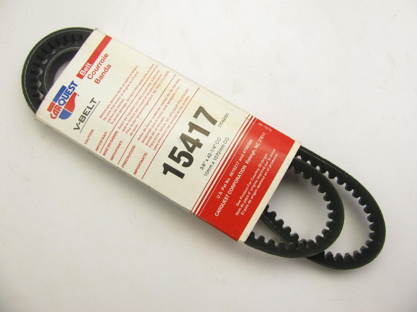 Carquest 15417 Accessory Drive Belt - 0.44'' X 42.125 - 36 Degree