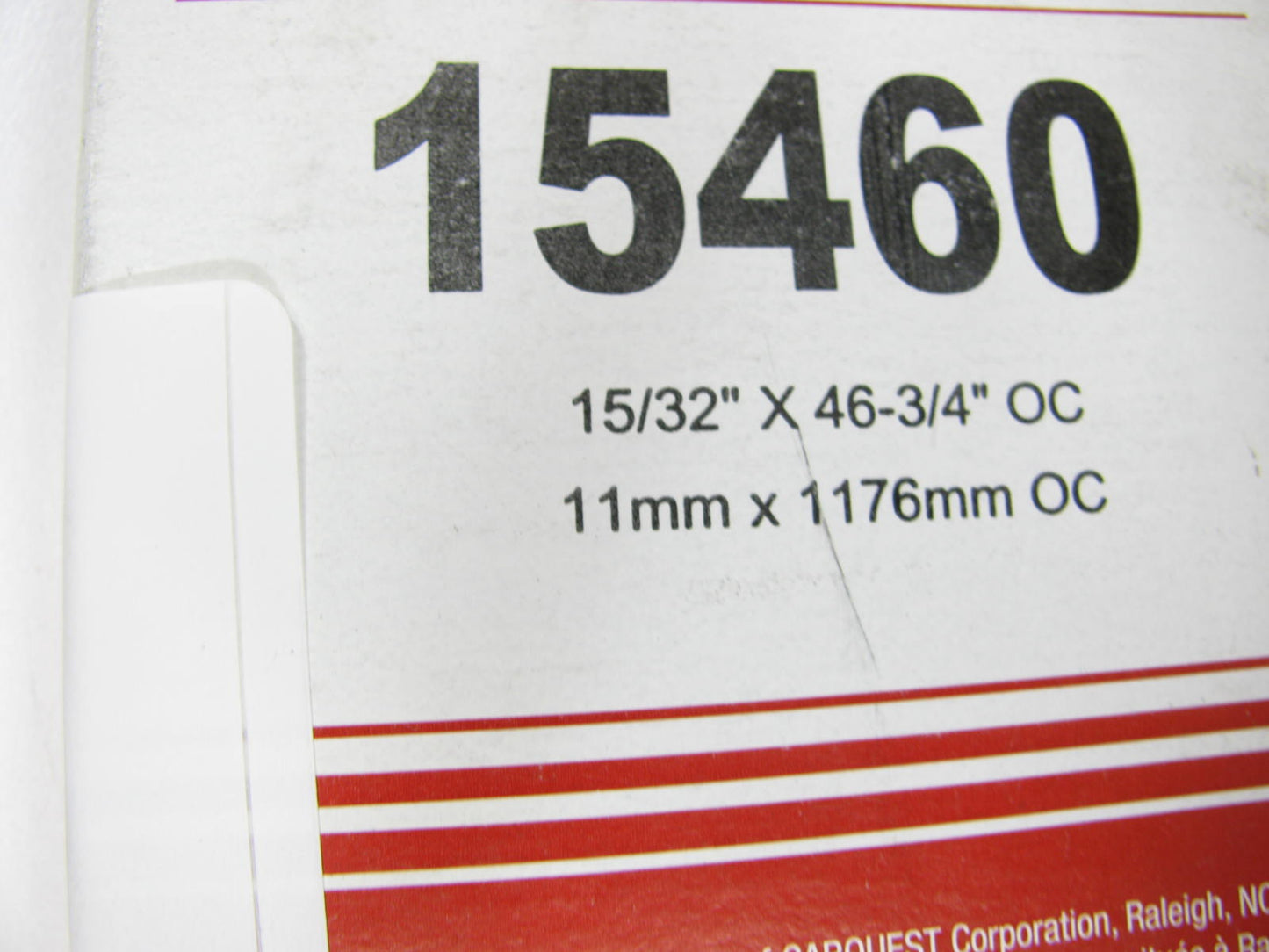 Carquest 15460 Accessory Drive Belt - 0.44'' X 46.00'' - 36 Degree