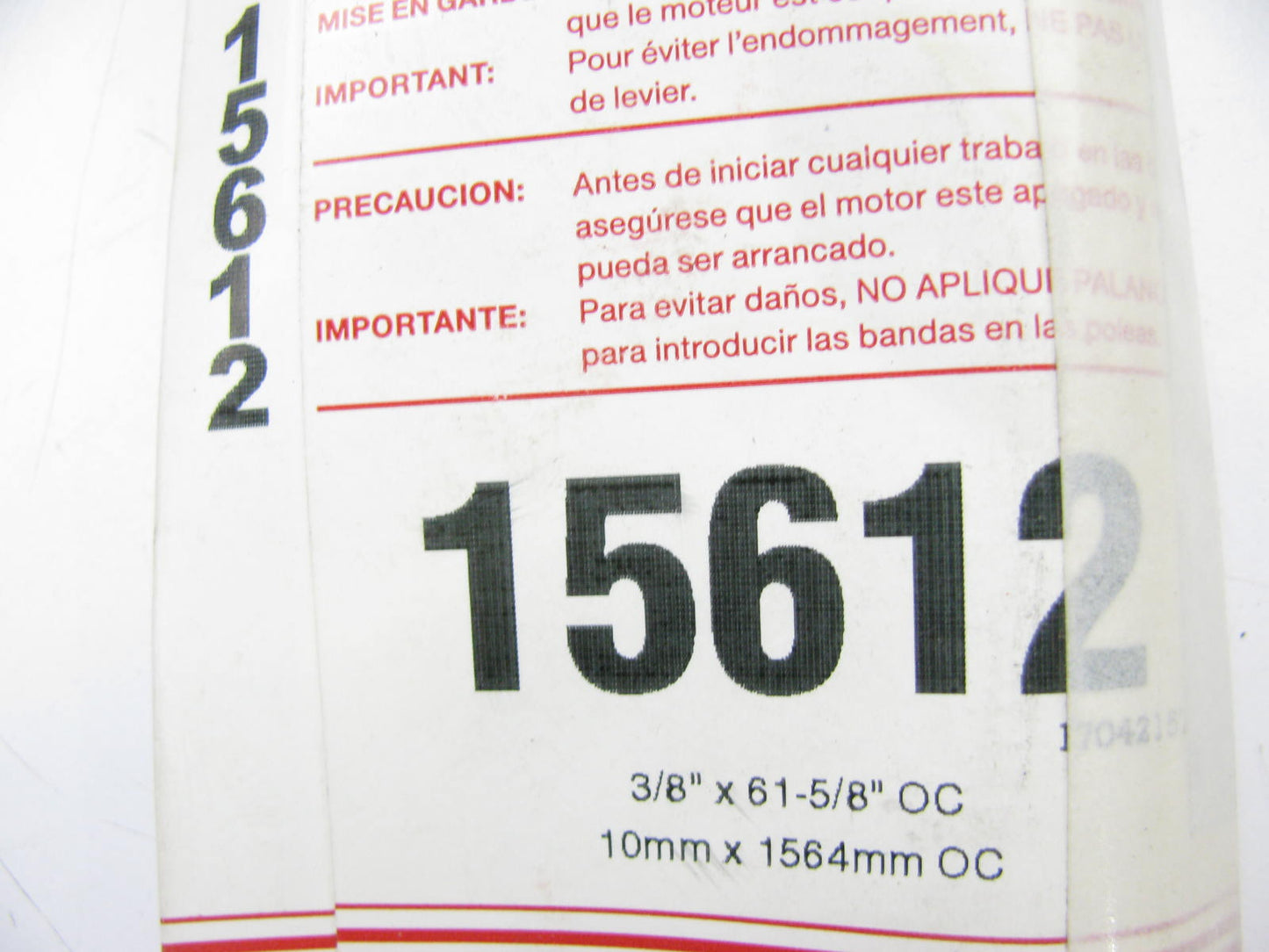 Carquest 15612 Accessory Drive Belt - 0.44'' X 61.125'' - 36 Degree