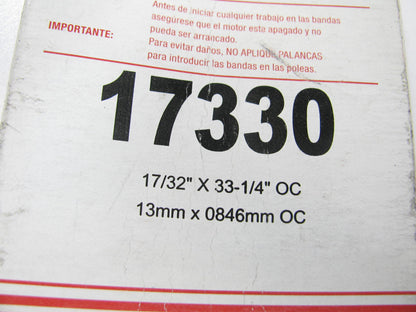 Carquest 17330 Accessory Drive Belt - 0.53'' X 33.00'' - 36 Degree