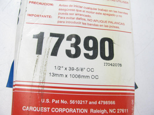 Carquest 17390 Accessory Drive Belt - 0.53'' X 39.00'' - 36 Degree