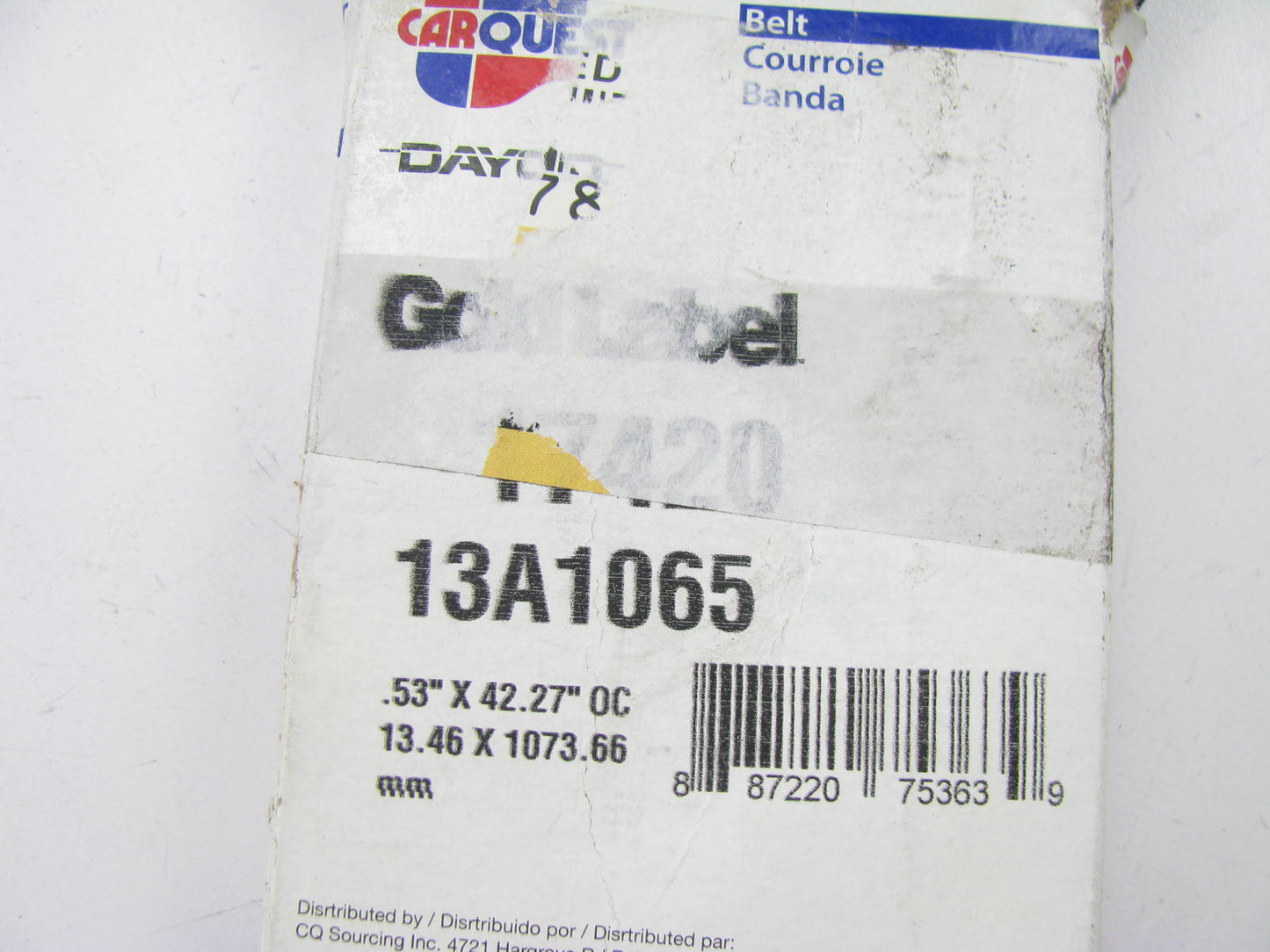 Carquest 17420 Accessory Drive Belt - 0.53'' X 42.00'' - 36 Degree
