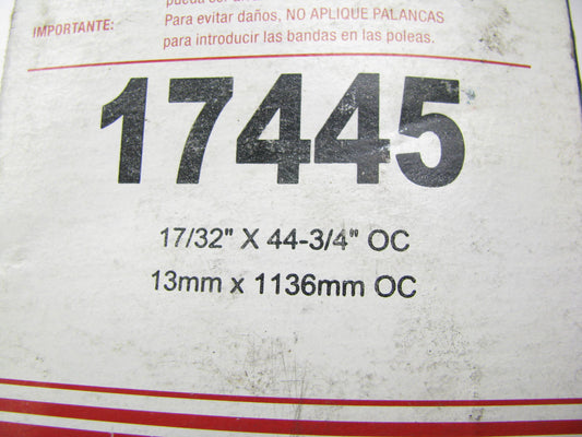 Carquest 17445 Accessory Drive Belt - 0.53'' X 44.50'' - 36 Degree
