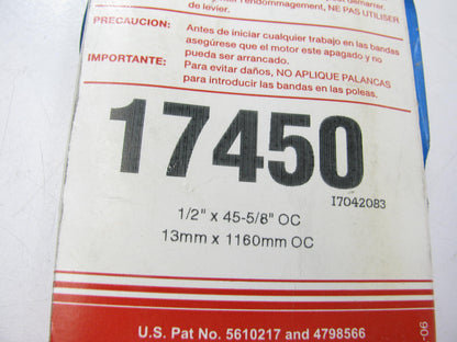 Carquest 17450 Accessory Drive Belt - 0.53'' X 45.00'' - 36 Degree