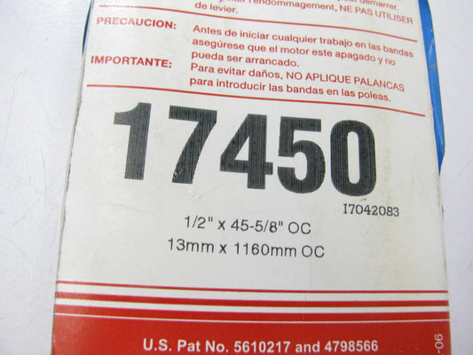 Carquest 17450 Accessory Drive Belt - 0.53'' X 45.00'' - 36 Degree